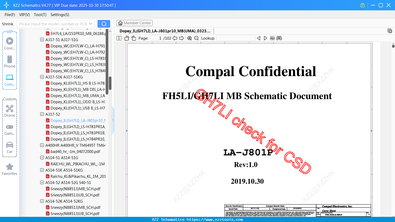 Laptop ACER Dopey_IL(GH7LI)_LA-J801pr10_MB(UMA)_0323